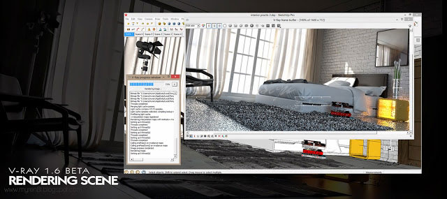 The making of Jas bedroom with Sketchup