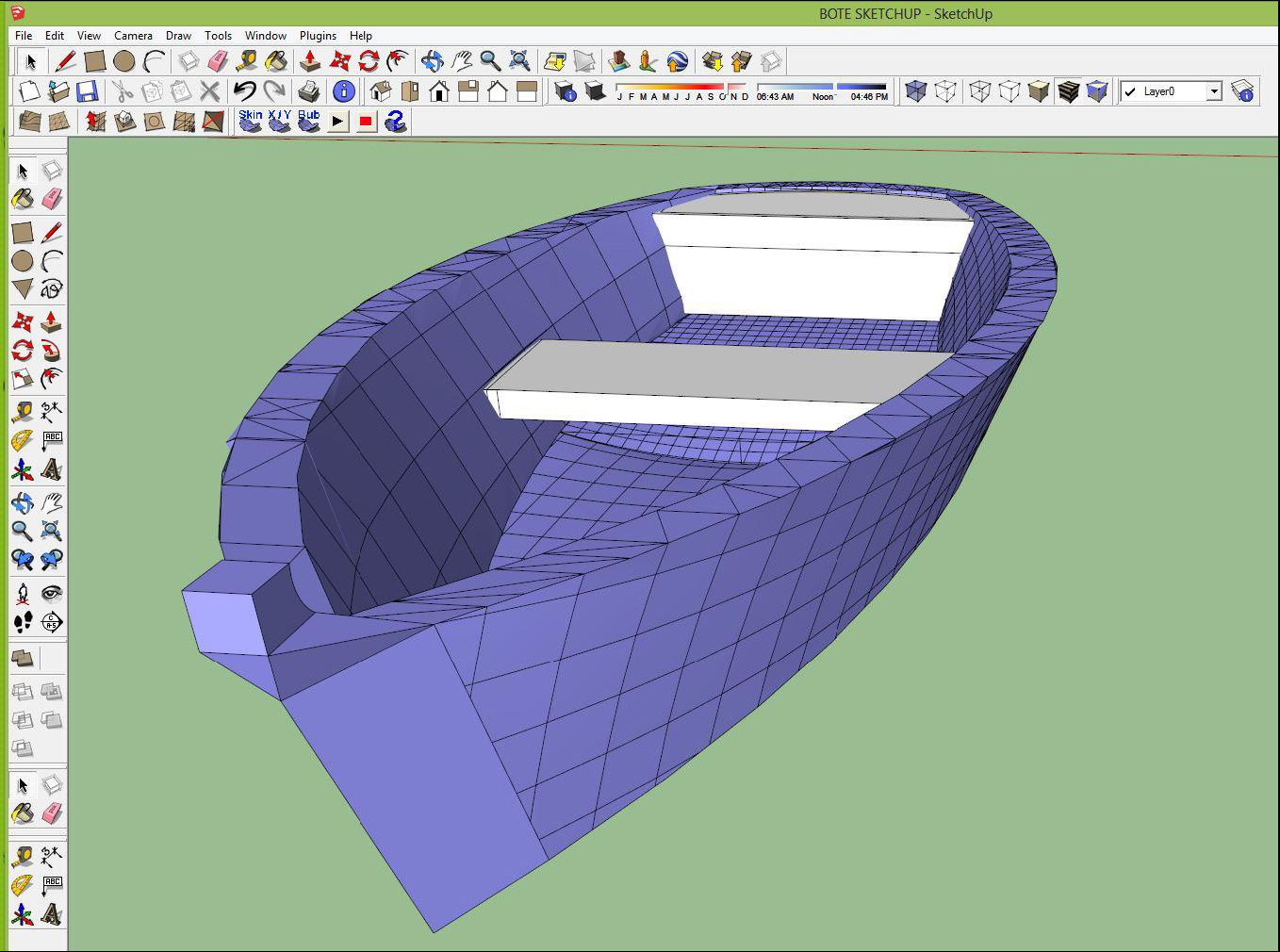 How to apply SketchUp and Autodesk 123 catch for creating a 3D boat model
