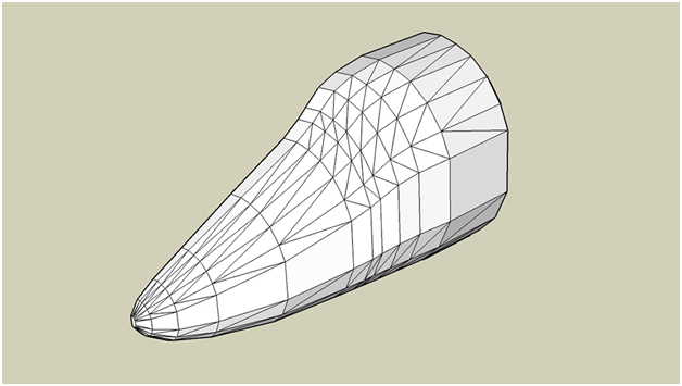 sketchup fill in curved surface
