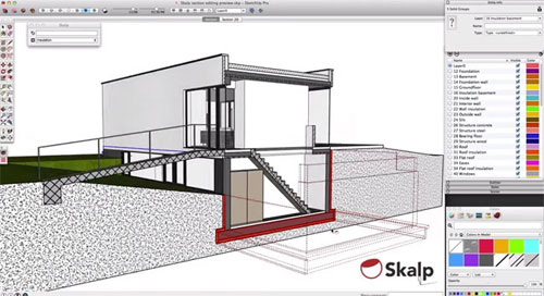 Skalp sections and patterns for Sketchup