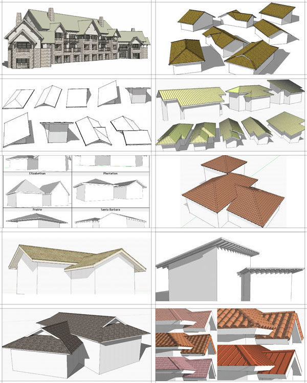How to make a Roof in Google Sketchup