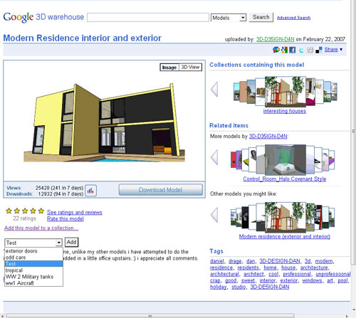 how to access 3d warehouse in sketchup