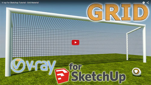 grid materials with v-ray for sketchup