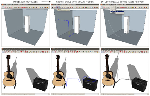 Ropefall for Sketchup