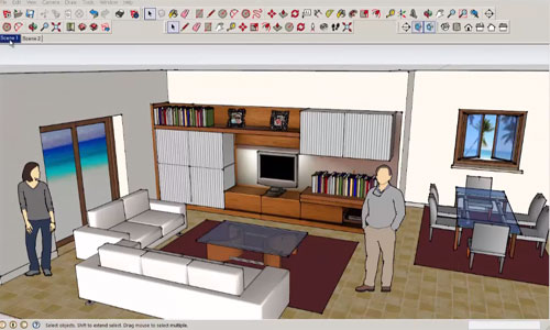 SketchUp Camera Tool – Change the View of your Design