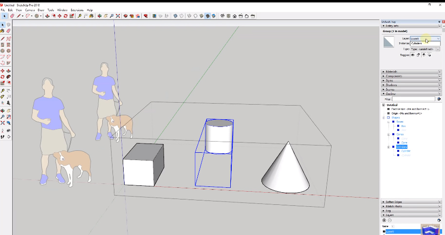 The most underused SketchUp Tip: Outliner Tool
