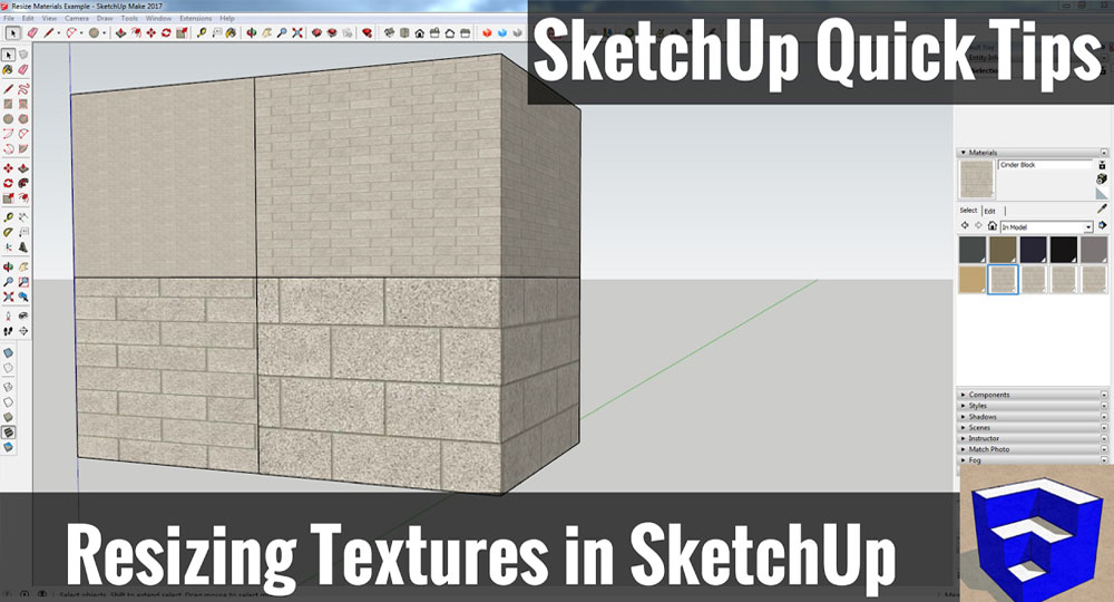 How to Resize Textures and Materials in SketchUp
