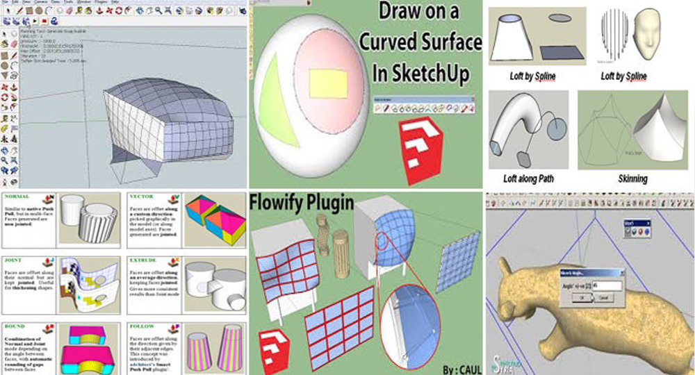 Four SketchUp Plugins to Create Custom Detail Objects Easily