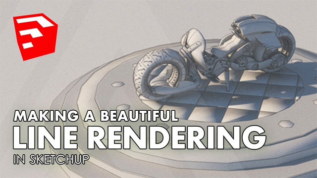 Line Rendering with SketchUp and VRay