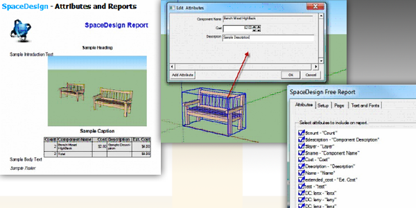 Attributes and Reporting in SketchUp