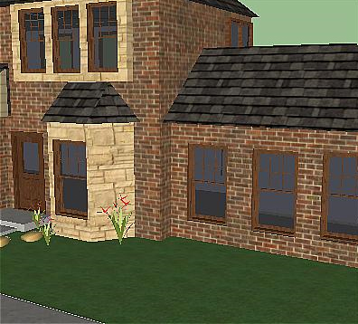 SketchUp model with a Sharpening filter applied