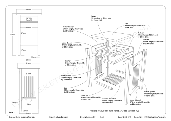 downloadable sketchup woodworking plans